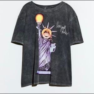 Zara Miss Piggy New York T Shirt